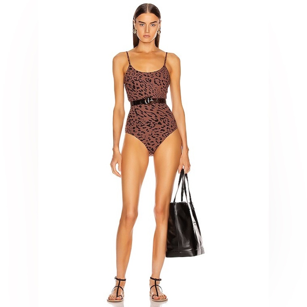 Alix NYC Drexel Printed Belted One Piece Swimsuit WOT, brand new condition